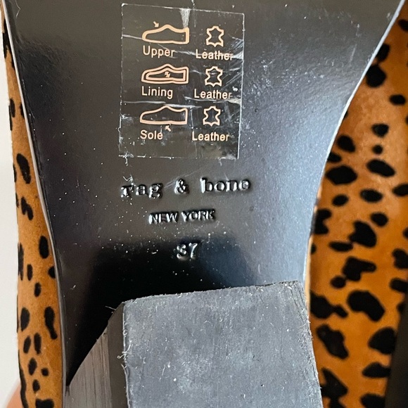 Rag & Bone Westin Cheetah Booties 7 $525 - Picture 8 of 8